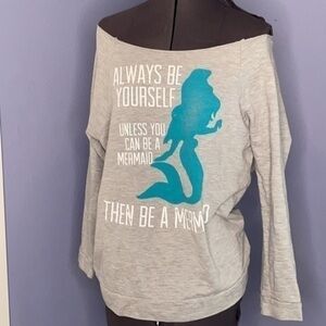 Super luxe top mermaid large Junior sweatshirt